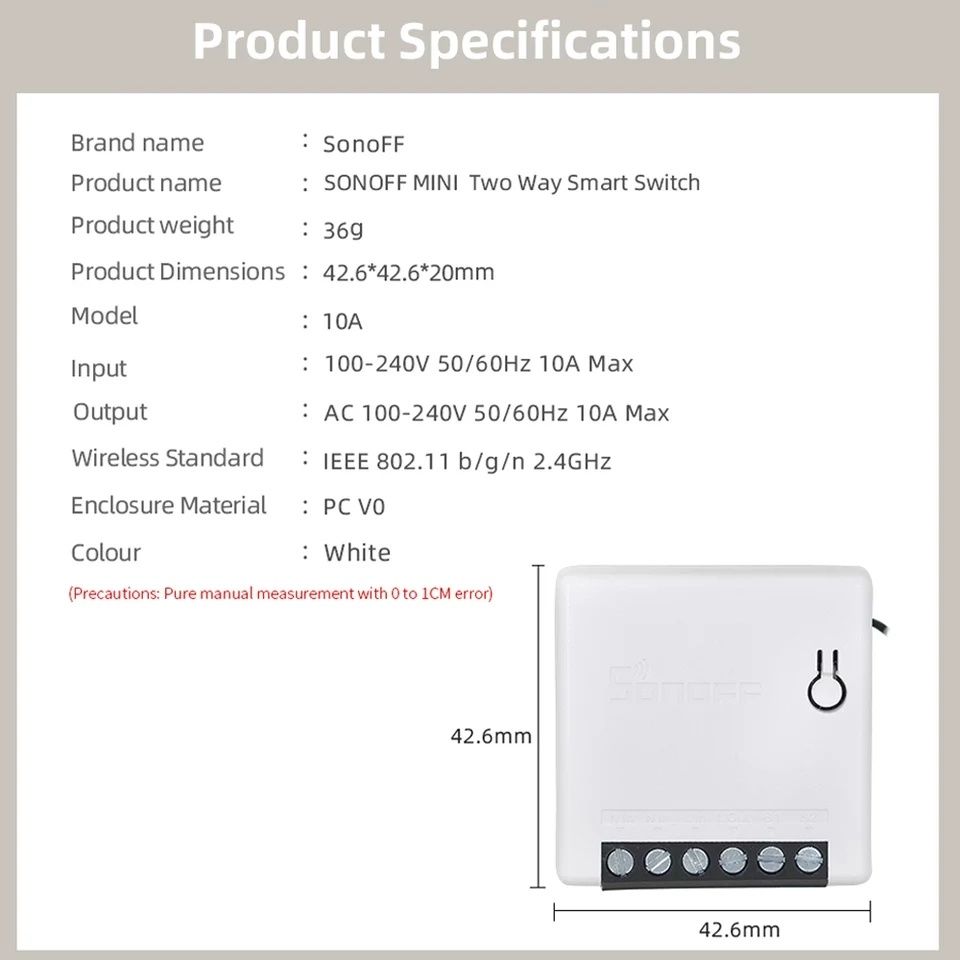 Smart Switch WiFi SONOFF mini