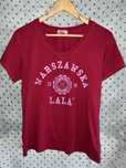 Warszawska LALA t-shirt bluzka PLNY xxs-m czerwona malinowa