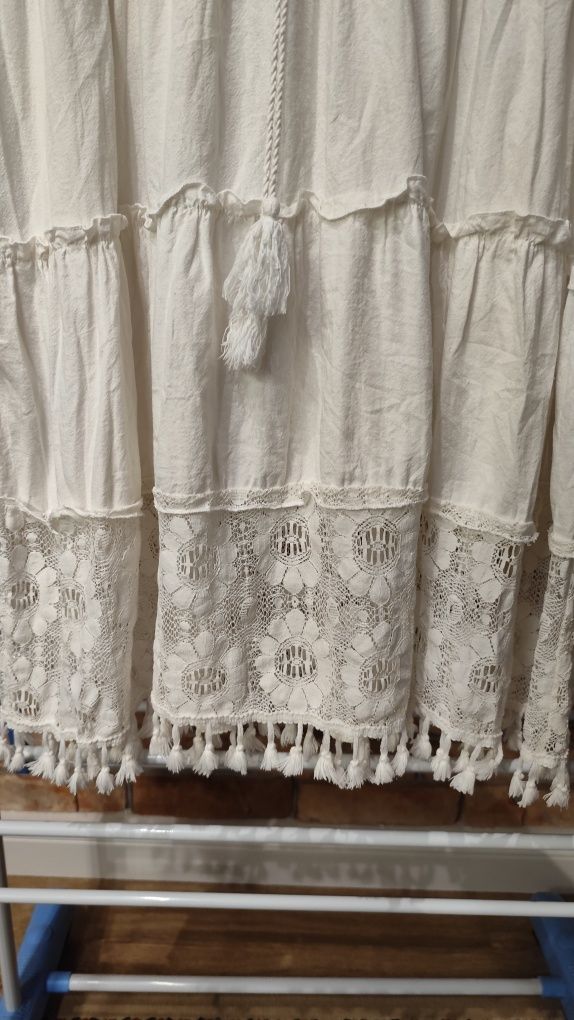 Boho sukienka tunika bawełna Xxl