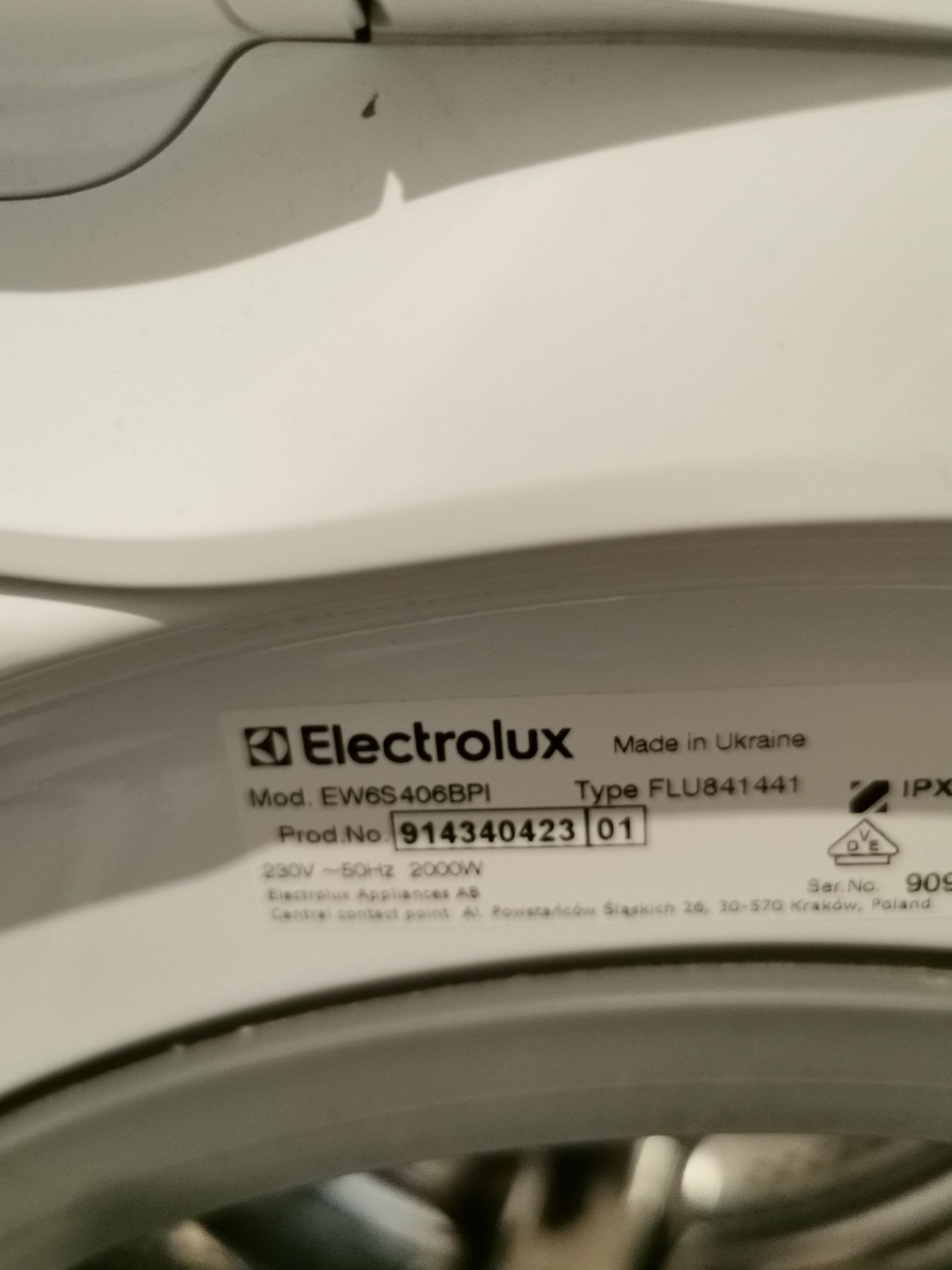 Silnik pralki Elektrolux EW6S406BPI