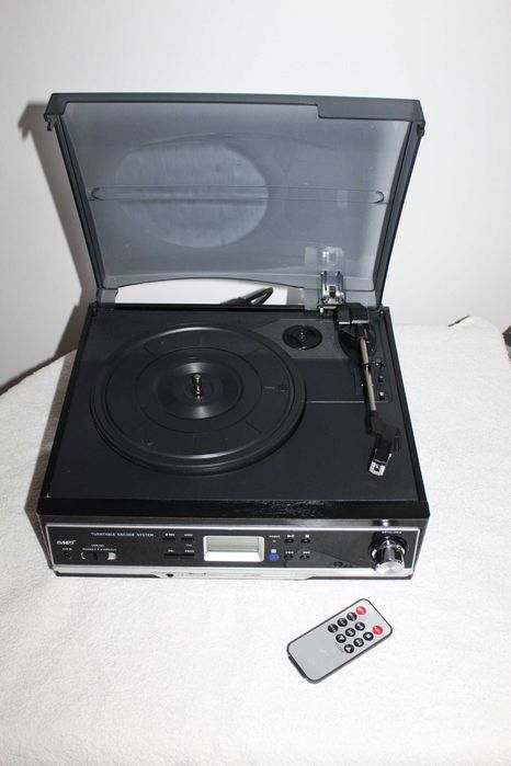 MAGINON Gramofon z wbudowanymi głośnikami USB AUX SD MP3 pilot Wysyłka