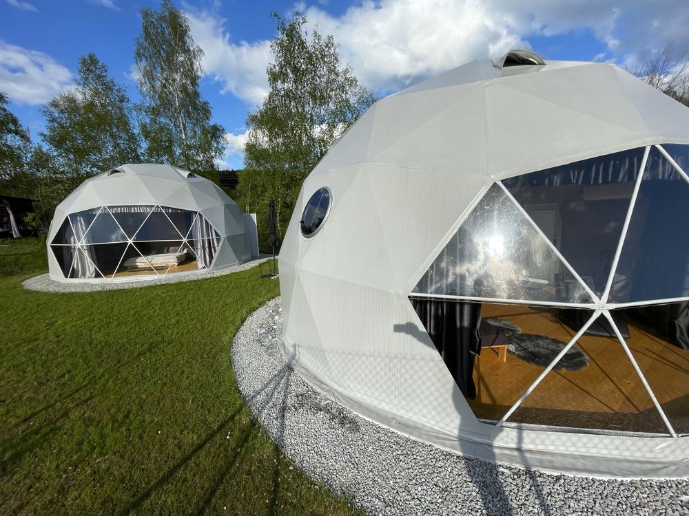 Glamping, 7m, namiot sferyczny, kopułowy