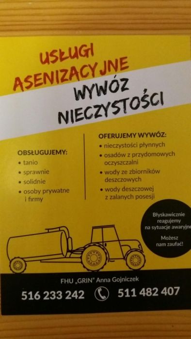 Wywóz fekalii, szamba, nieczystości , opróżnianie szamba , beczka, skr