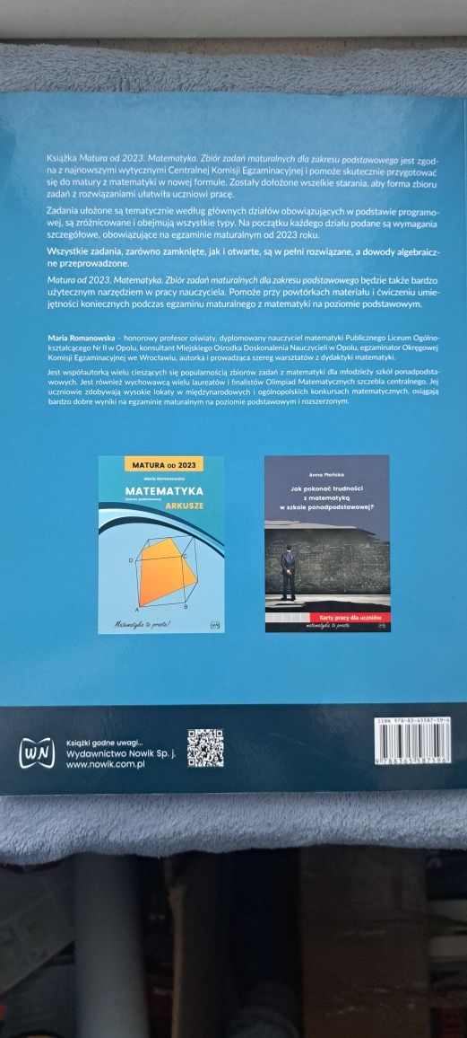 Zbiór zadań maturalnych Matematyka zakres podstawowy. Matura Matematyk