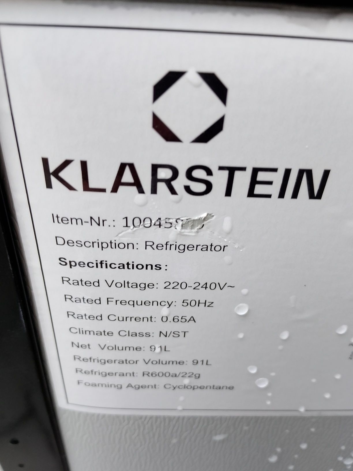 Lodówka Klarstein