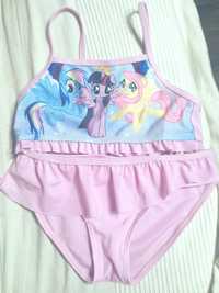 Śliczny dwuczęściowy kostium kąpielowy My Little Pony strój MLP 122-12