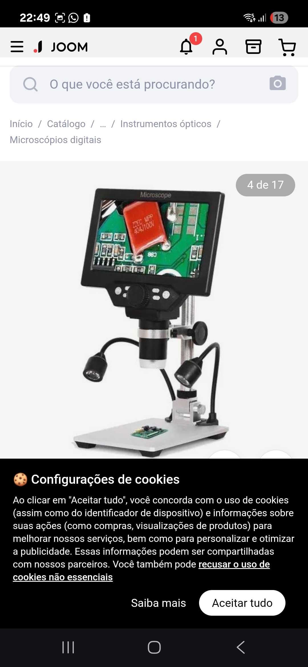 Microscopio LCD Portátil