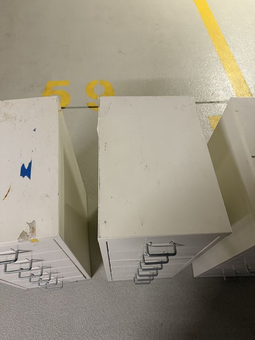 Ikea helmer metalowa szafka z szufladami konternerek pod biurko 2 szt