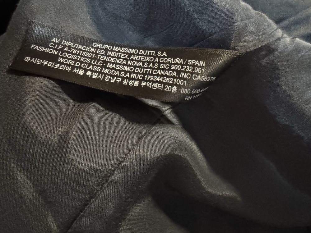 Marynarka damska Massimo Dutti, granatowa, rozmiar 38