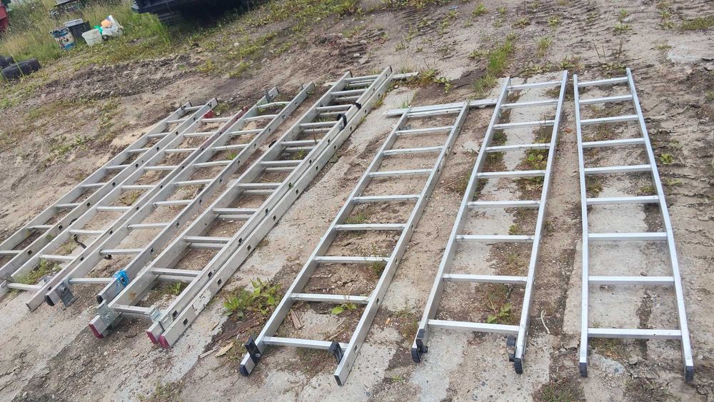 Drabiny aluminiowe używane niekompletne.