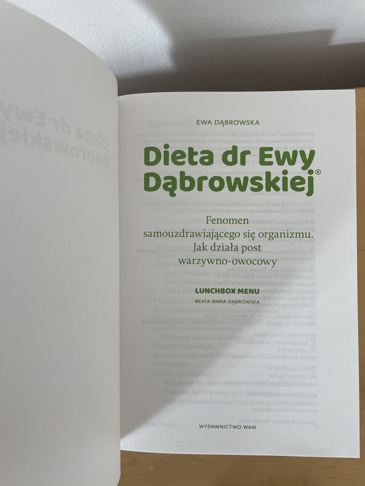 Dieta dr Ewy Dąbrowaskiej książka