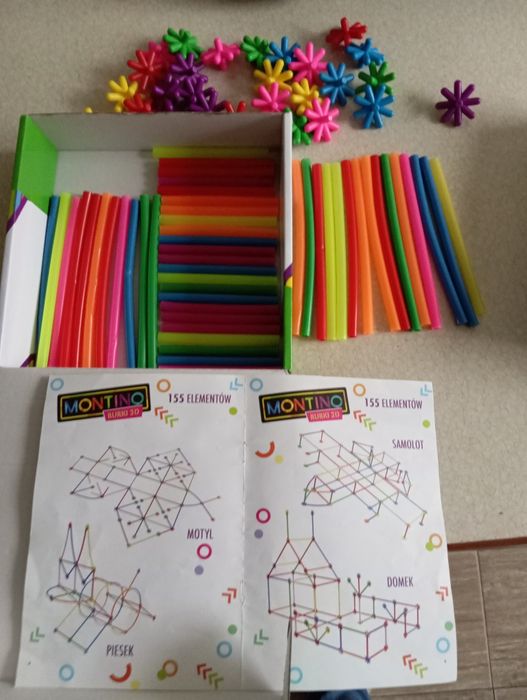 Zabawka logiczna, układanka, rurki 3D