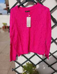 Camisola fuxia em malha Nova