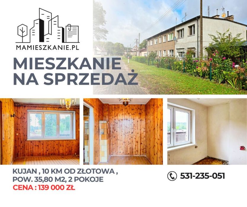 Mieszkanie 2 pokoje Kujan, bezczynszowe