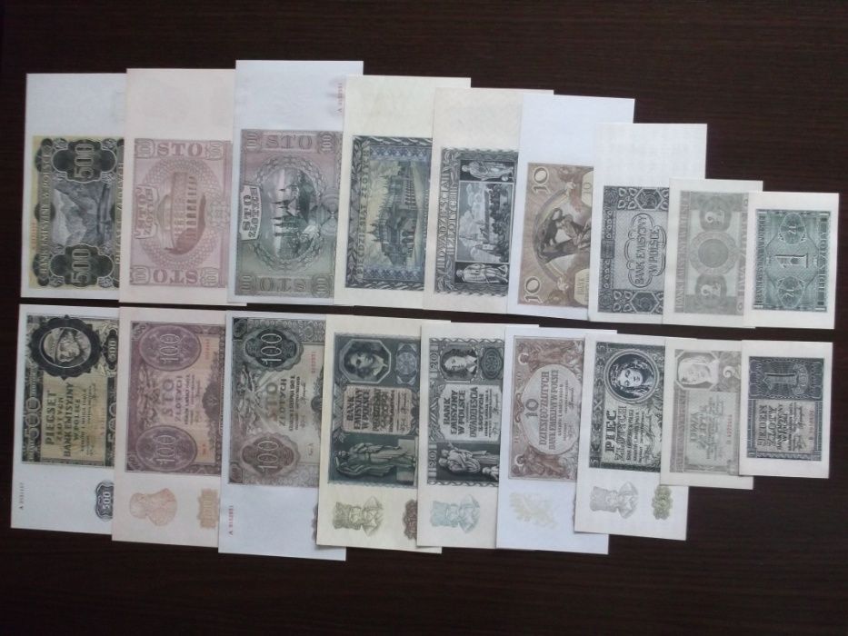 Banknoty okupacja niemiecka kopie.