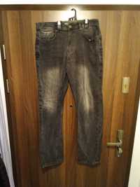 Nowe bez metki spodnie jeansowe szare, F&F W34/L34 Straight