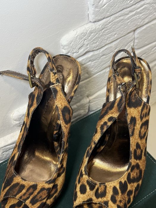 Босоножки леопардовые