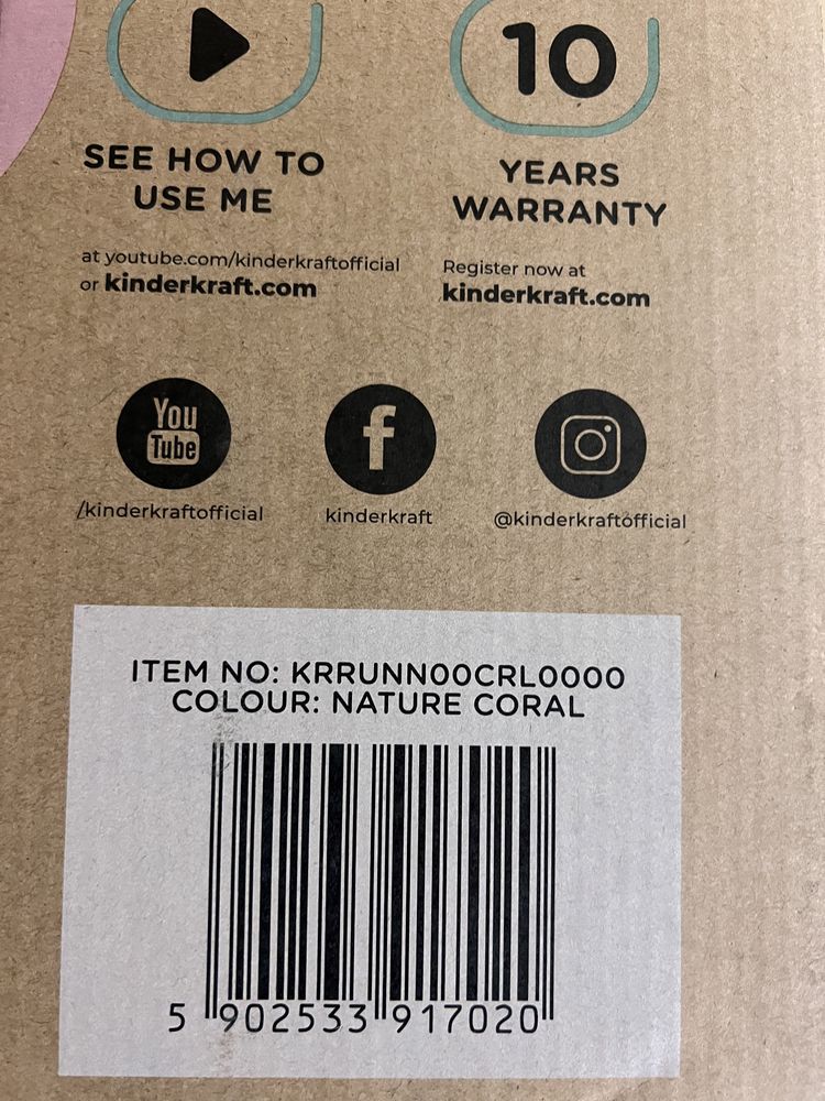 Kinderkraft rowerek biegowy koralowy