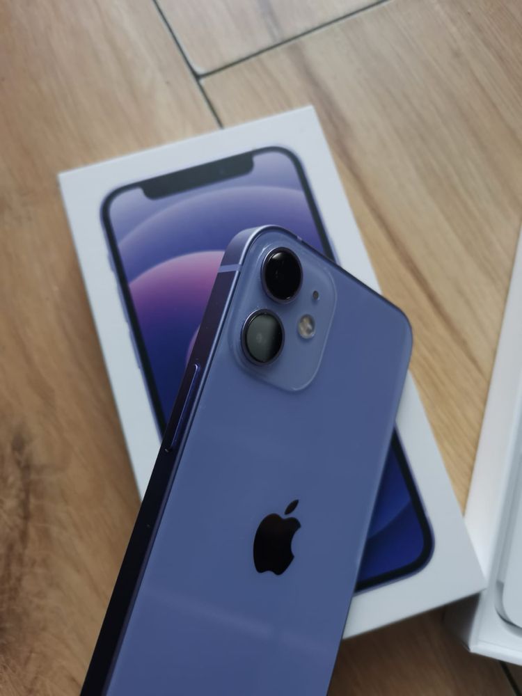 iPhone 12 mini 64 GB purple, idealny stan