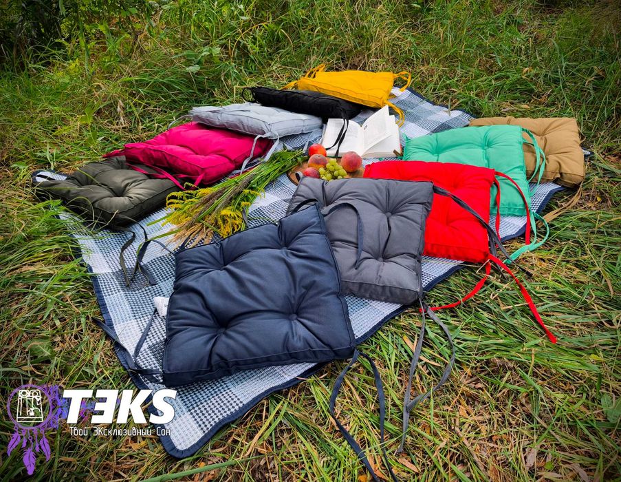 САДОВАЯ подушка на стул 40х40, табурет, для дома, ресторана, в школу