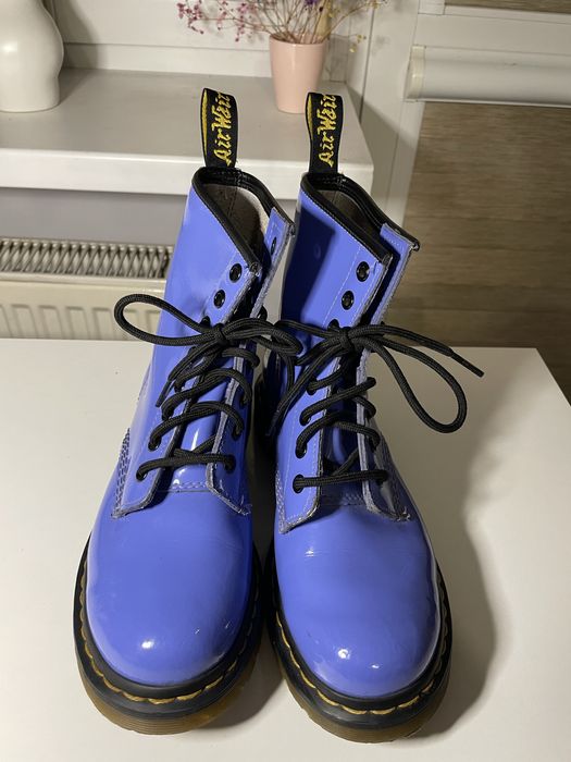 Glany Dr. Martens 1460W Patent Lamper Purple