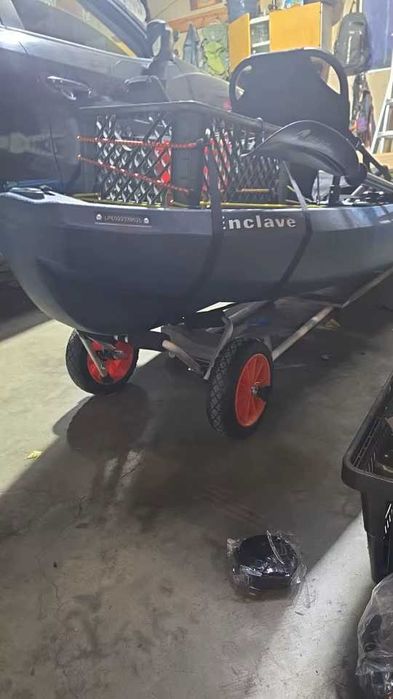 NOWY składany wózek kajakowy na kółkach DUŻY udźwig 113 KG