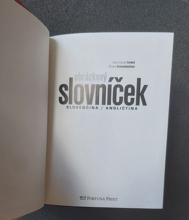 Słownik obrazkowy słowacki angielski Corbeil słowniczek