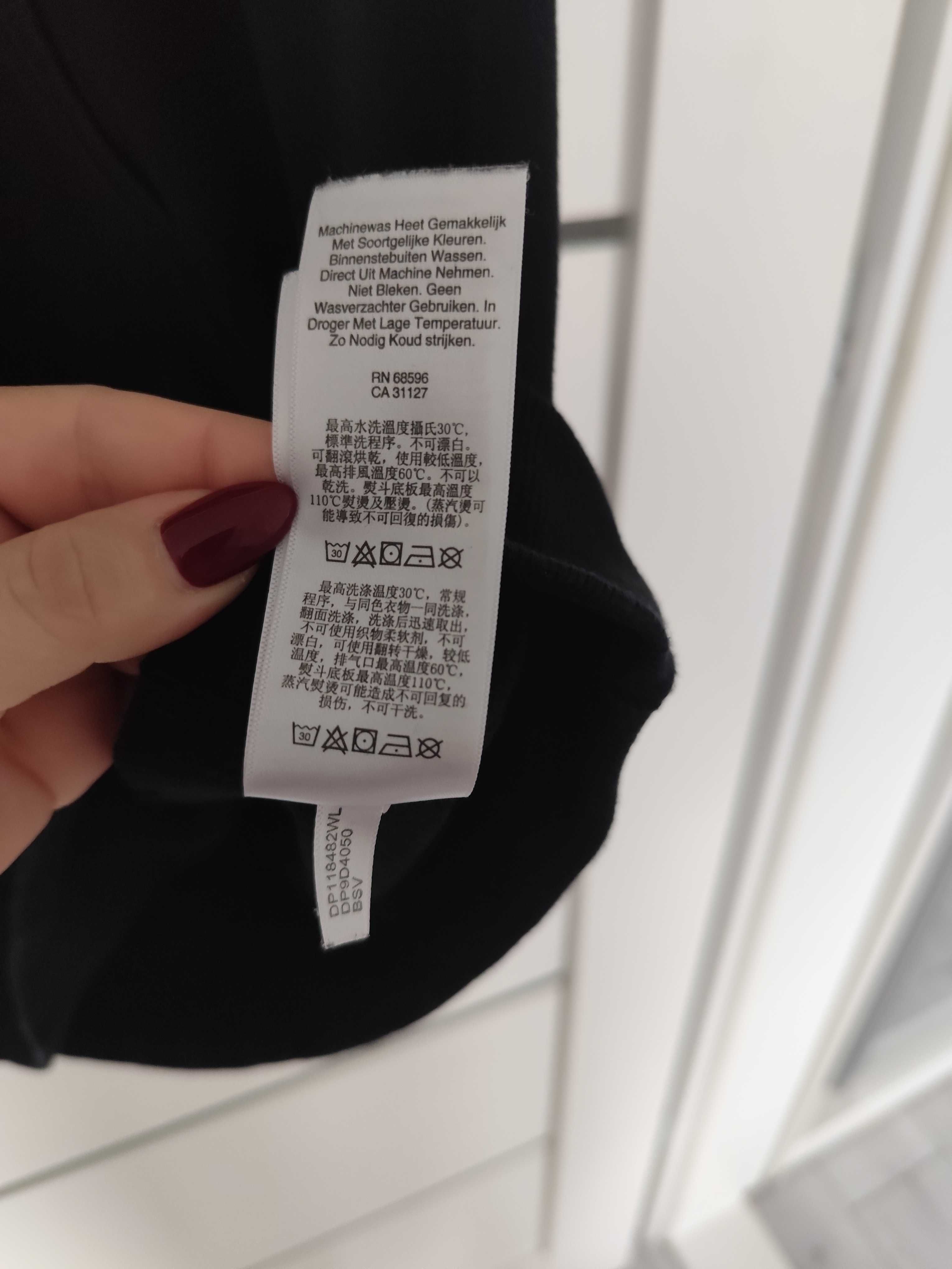 Sukienka DKNY czarna dresowa M 38 L 40