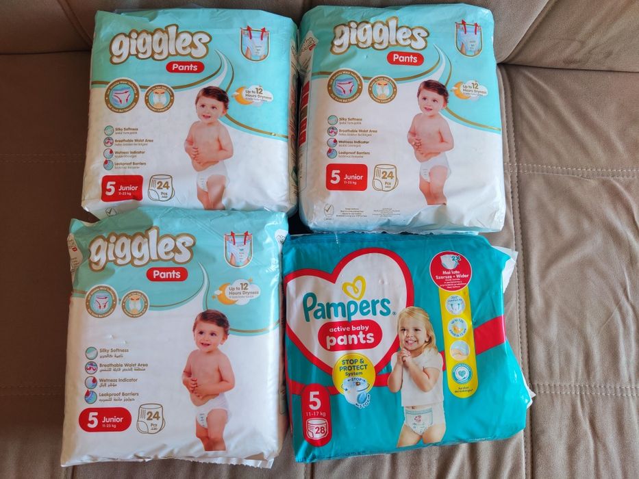Памперсы-трусики , размер 5
