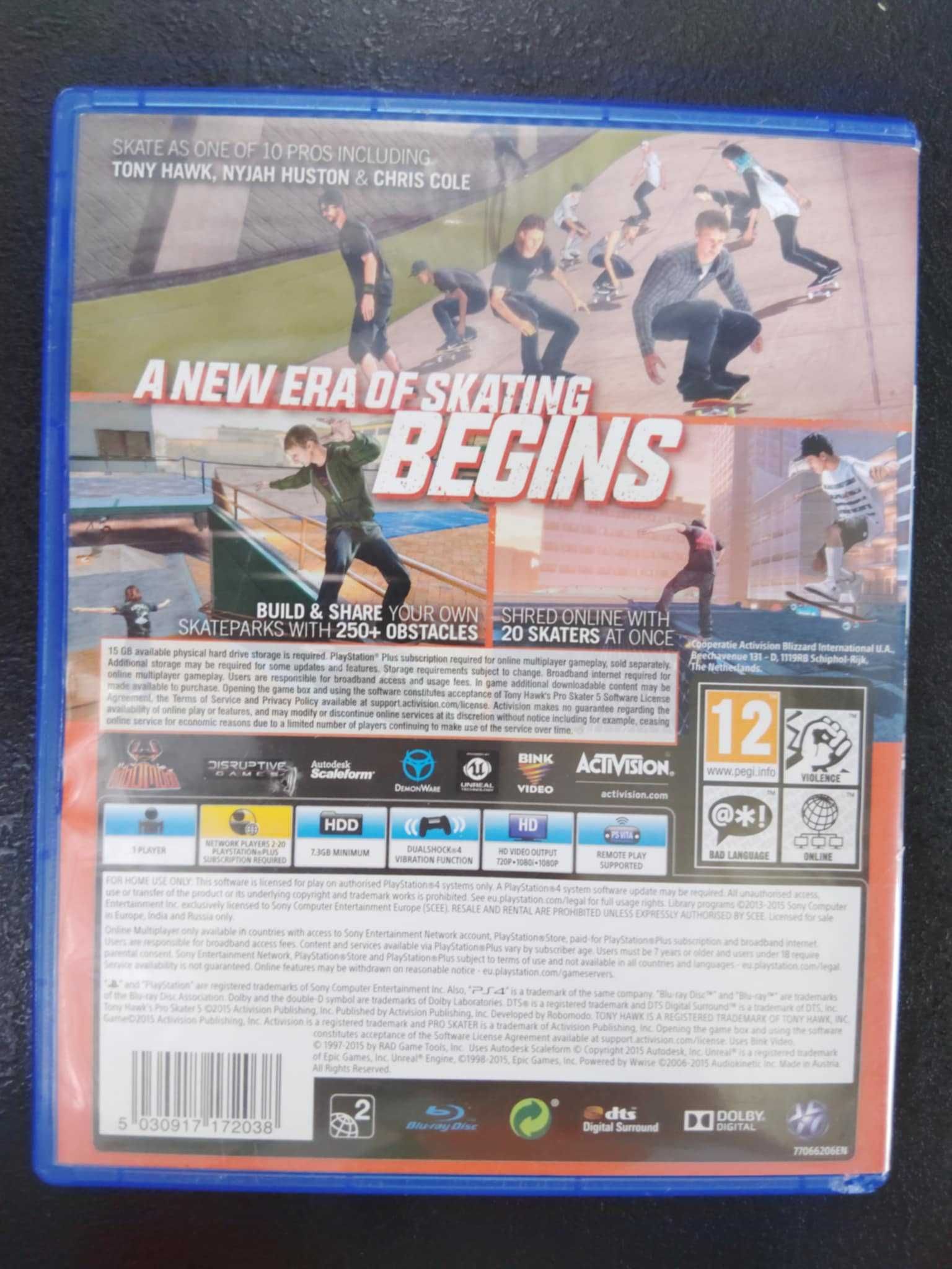 Tony Hawk's Pro Skater 5 PS4