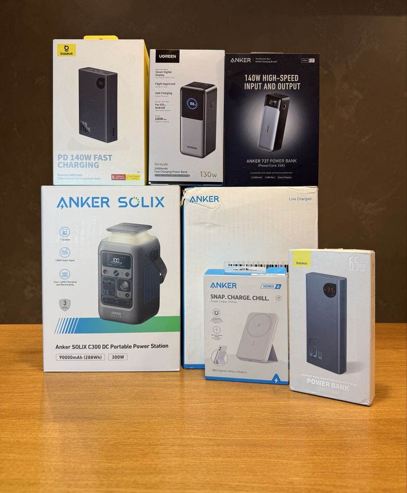 Повербанки Baseus, Anker, Ugreen