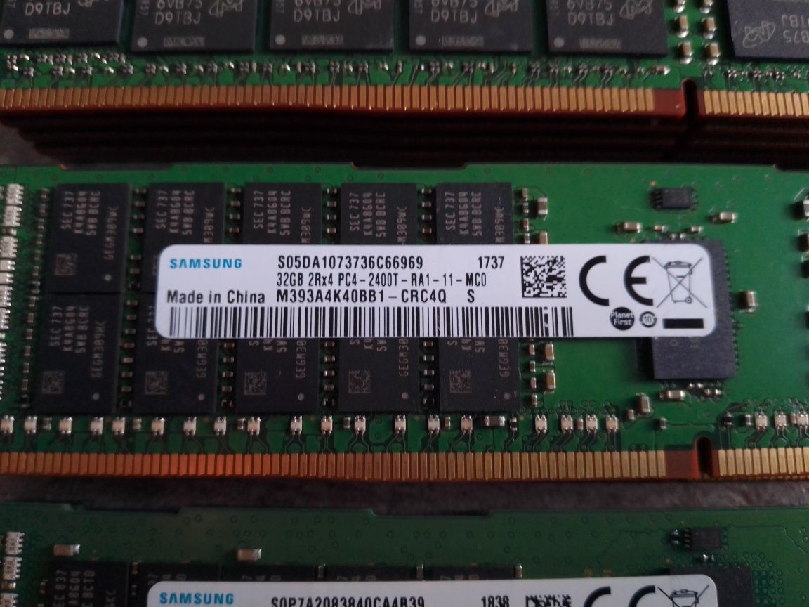 DDR4 оперативна пам'ять 16GB, 32GB REG ECC 2133MHz, 2400MHz, 2666MHz