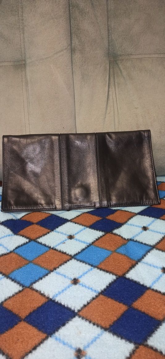 Стильный женский кожаный ручной клатч сумка Finesuede made in England