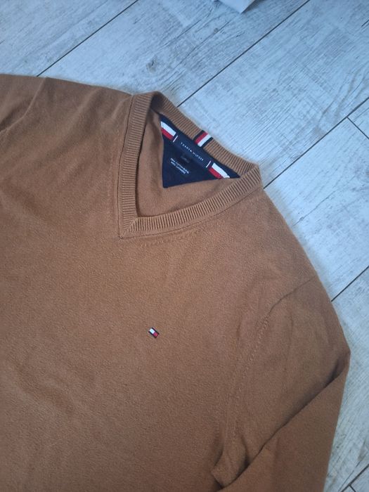 Sweter Tommy Hilfiger karmel roz xl