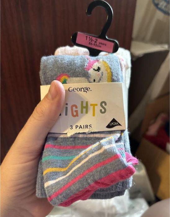 Новые колготы девочка поштучно George H&M нові колготки 1.5 2 3 4 5 6