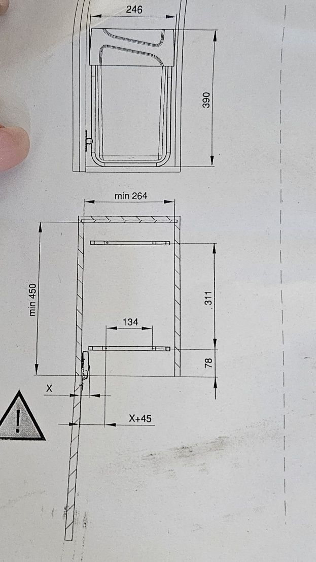 Emuca Kosz na śmieci do segregacji