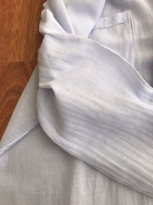 Camisa transparente azul