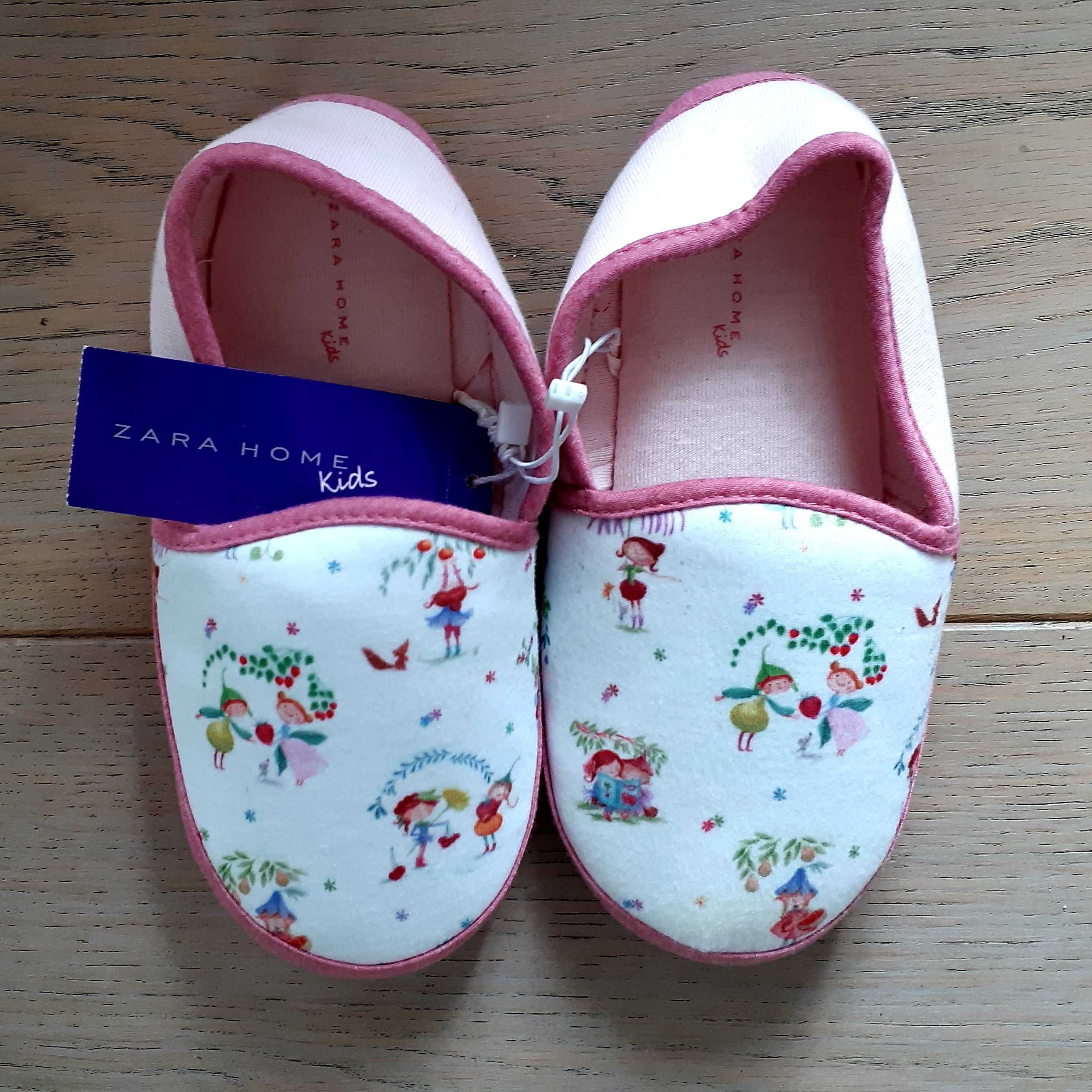 nowe kapcie dla dziewczynki ZARA HOME rozmiar 30/31