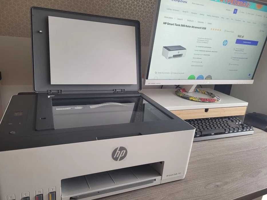 NAJTANIEJ Drukarka HP Smat Tank 580 Stan idealny