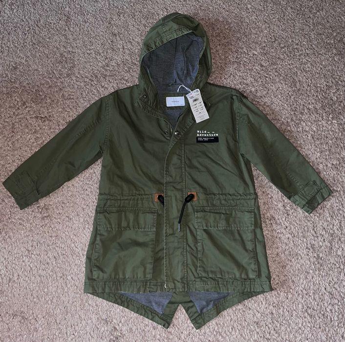 Reserved kurtka płaszcz parka khaki wiosna 122 jedyna nowa