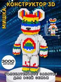 Magic Blocks ведмедик 3Д Конструктор 945-7 Bearbrick Медведь 3D мишка