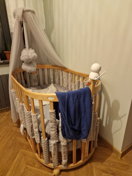 Łóżeczko Waldin owalne