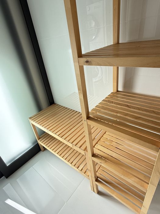 Estante e banco bambu Ikea