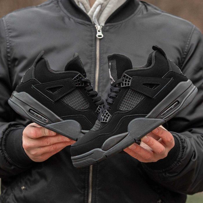 Кросівки Air Jordan Retro 4 Black Cat 36-45 (Оплата при отриманні)