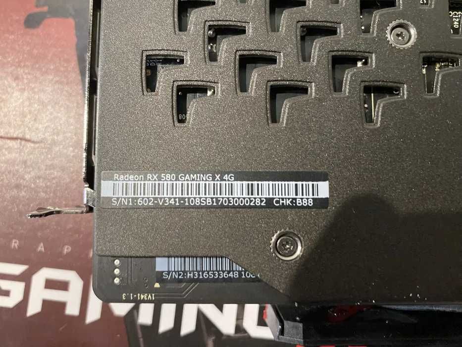 Відеокарта Amd msi red dragon Rx 580 4 gb ddr5