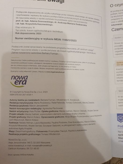 Podręcznik do WOSu W centrum uwagi 2 zakres rozszerzony