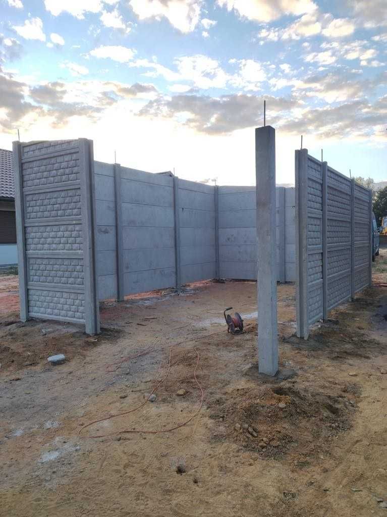 Ogrodzenia betonowe, Słupki betonowe , wiaty, garaże. Producent