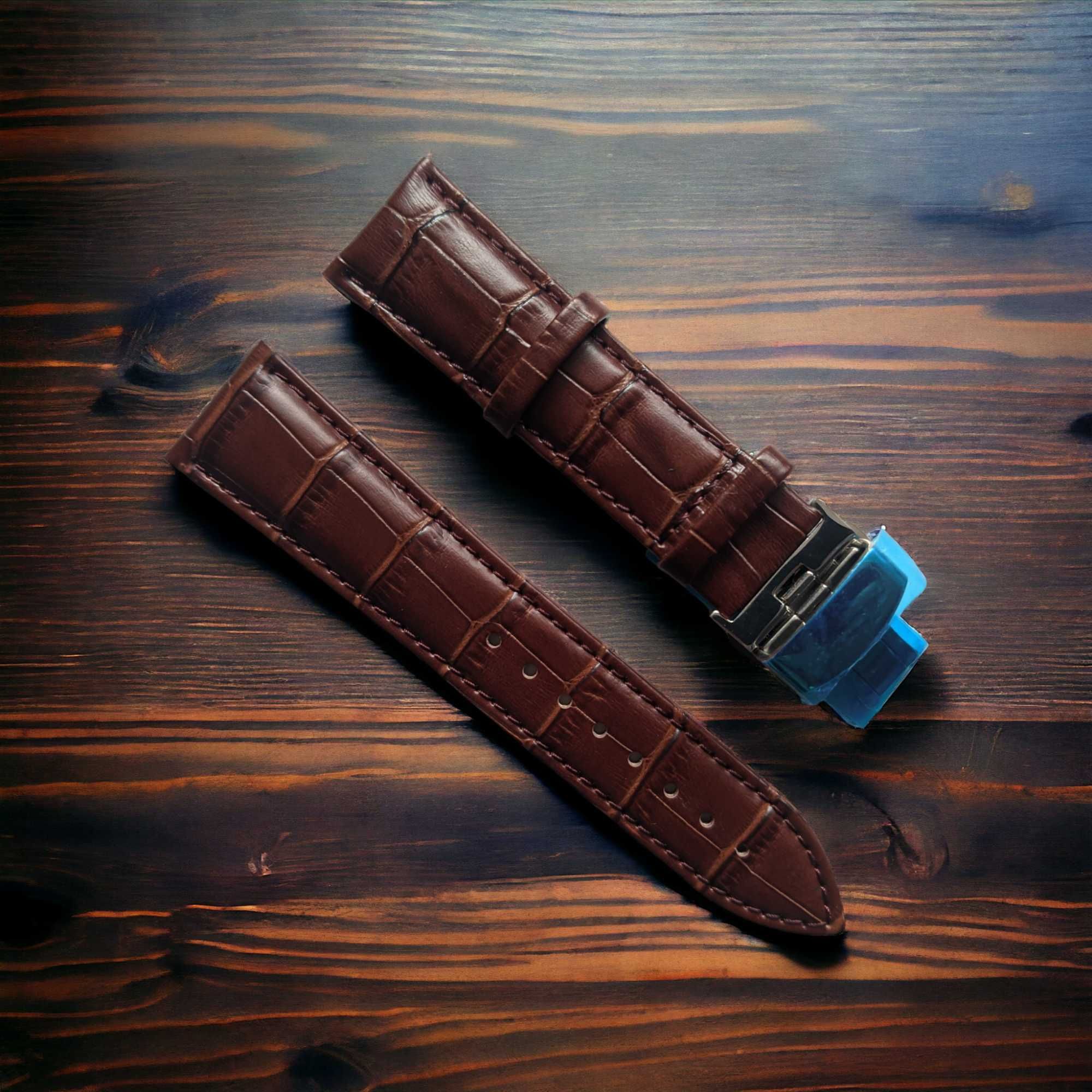 Pasek do zegarka 21 mm zapięcie motylkowe do Certina Caimano C017