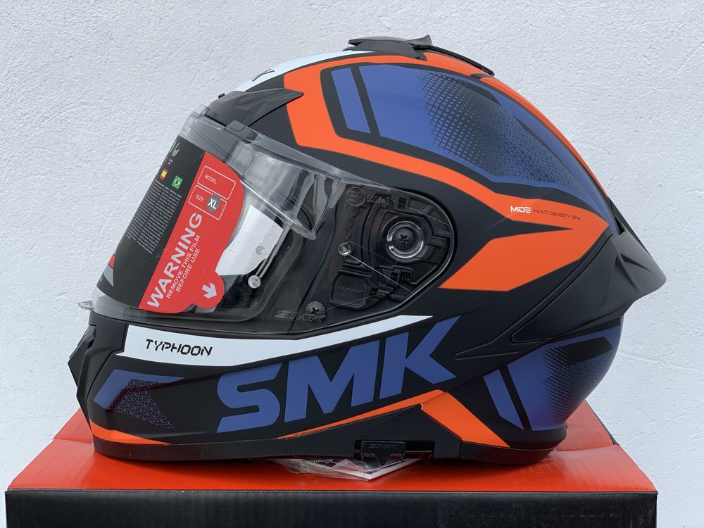 Kask motocyklowy SMK typhoon rozmiar XL, Blenda, Certyfikat EU!