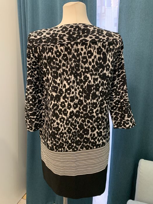 Sukienka Zara Basic paski panterka rozmiar S